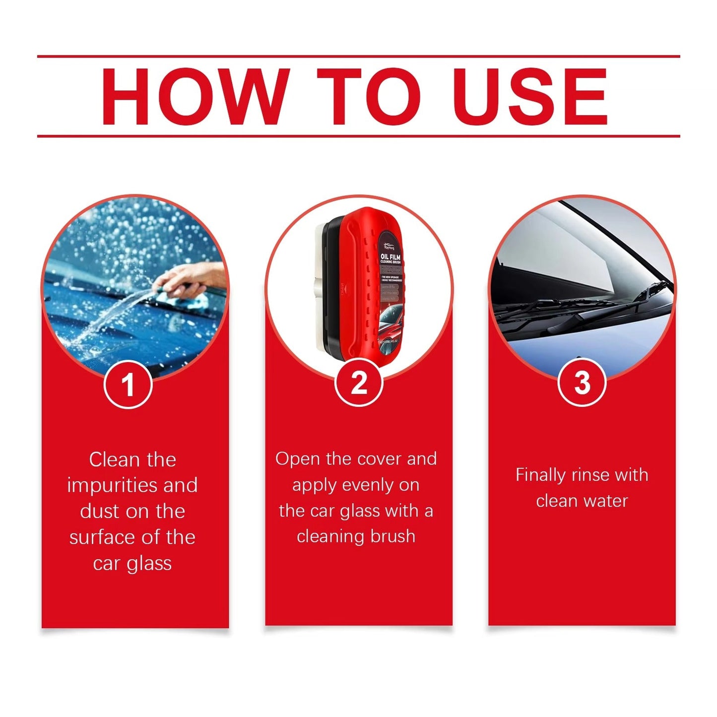 Oil Film Cleaning Brush
